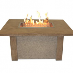 Fire pit table gives style to the roof deck of our downtown Albany condos