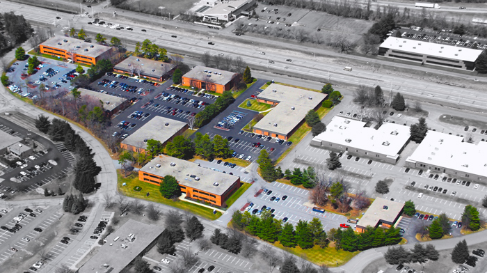 Corporate Plaza aerial view