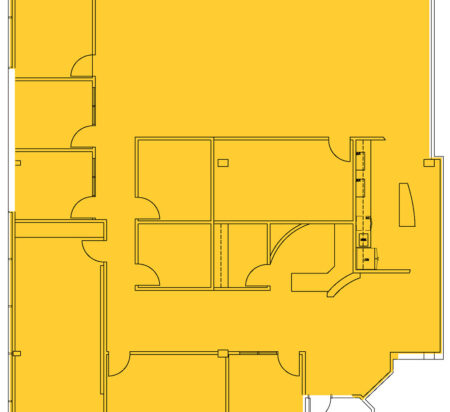 4,542 SF 1st Floor Office Space Floor Plan