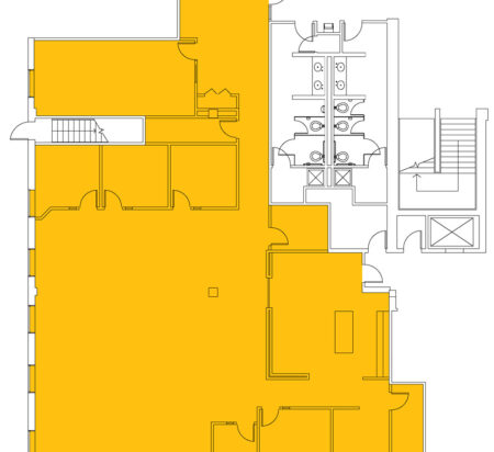 4,371 SF 1st Floor Office Space Floor Plan