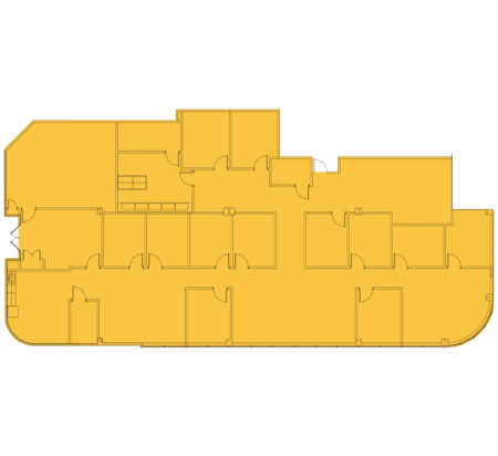 6,070 SF 3rd Floor Office Space Floor Plan